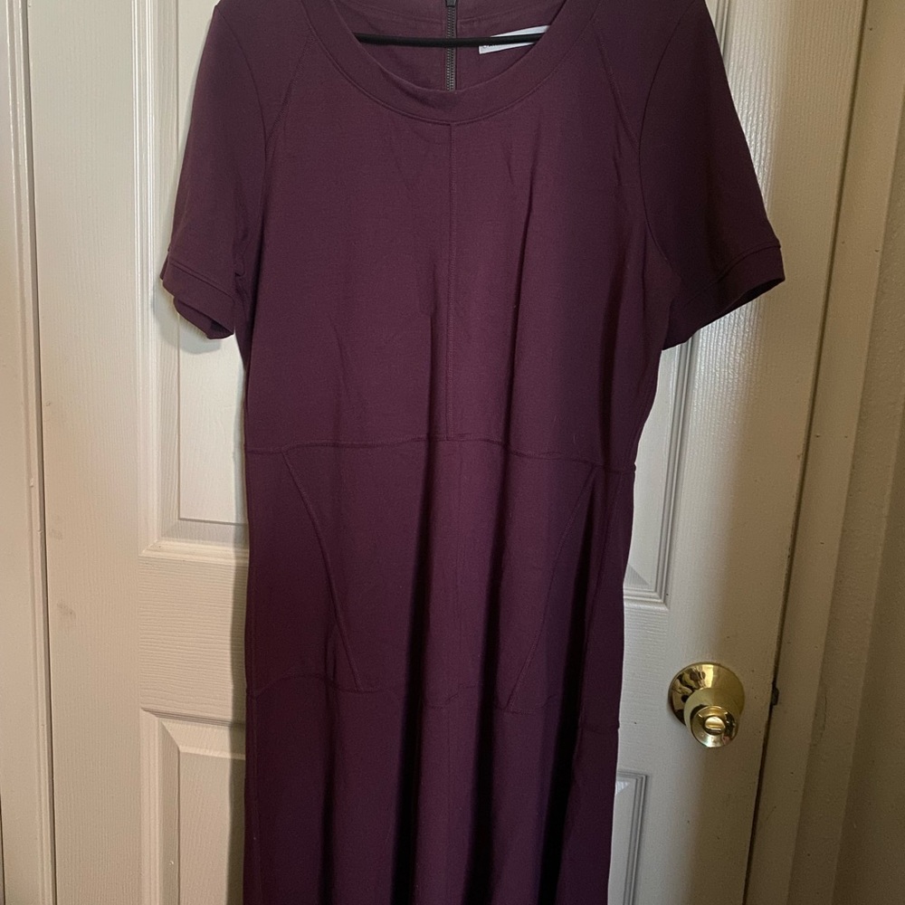 Athleta Rich Purple Midi Dress